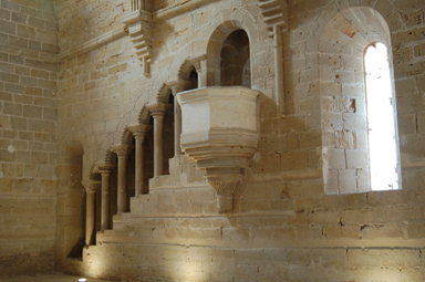 Púlpito del refectorio del monasterio de Rueda
